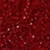 Miyuki Square - Würfel 1.8mm Perlen - Transparent red SB18-141